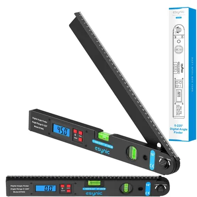 Digitale Hoekmeter 0-225°, Alu, 40 cm, LCD mit Beleuchtung