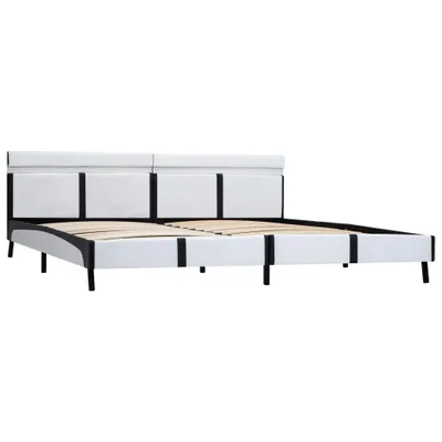 Zdjęcie produktu dla Rama Łóżka Z Led, Biała, Sztuczna Skóra, 180 X 200 Cm