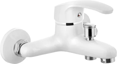 Produktbild von BADLAND Badewannenarmatur Wasserhahn KAKADU Wannenarmatur für Badezimmer in Weiß