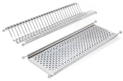 Zdjęcie produktu dla Emuca Stojak na talerze do szafek wysokich, moduł 800 mm, Stal nierdzewna