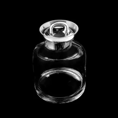 Glas-Bonbonnière mit Deckel, 11 x 11 x 16 cm
