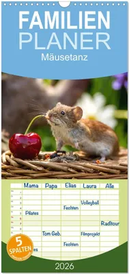 Produktbild von Familienplaner 2026 - Mäusetanz mit 5 Spalten (Wandkalender, 21 x 45 cm) CALVENDO