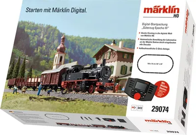 Produktbild von Märklin 29074 BR 74 Digital-Startpackung Güterzug Epoche 3 für Spur H0