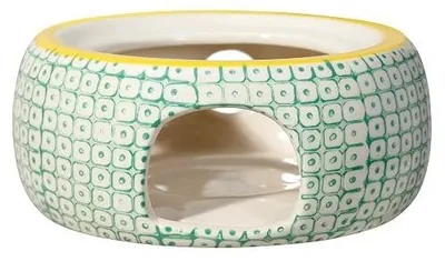 Zdjęcie produktu dla Podgrzewacz do herbaty ceramiczny vintage carla retro zielony