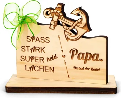 Produktbild von Zirbenaufsteller mit Anker Papa