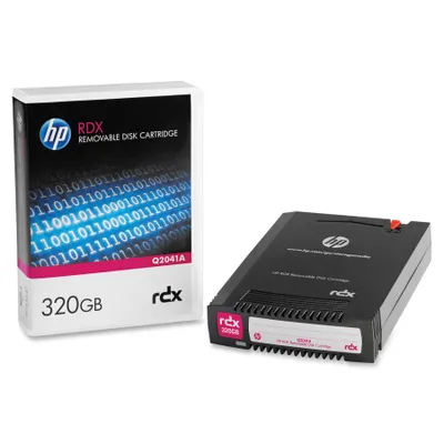 Produktbild von HPE Q2041A, Leeres Datenband, 160 GB, 320 GB, ext2, ext3, FAT32, NTFS, Schwarz, 20,3 cm (7.99")