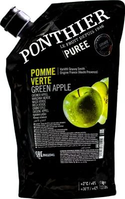 Produktbild von Food-United APFEL FRUCHT-PÜREE Grün Ponthier 1KG für Smoothies Müsli uvm.