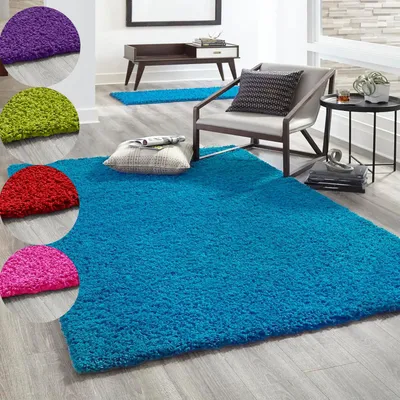 Produktbild von Hochflor Teppich Prime Shaggy Langflor Wohnzimmer Schlafzimmer Rund Farbig