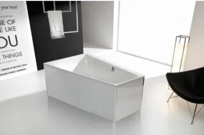 Produktbild von Hoesch Capri Glasverkleidung für freistehende Badewanne (6195) weiß - 47394.550