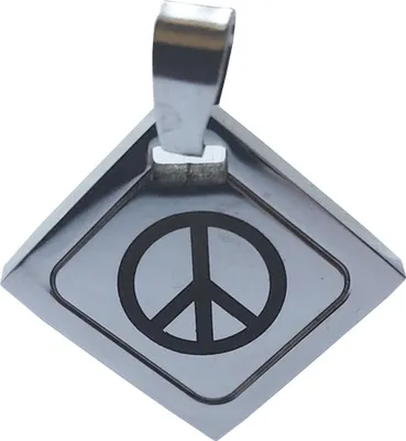 Produktbild von Edelstahl Anhänger aus 316L Peace