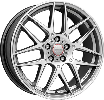 Produktbild von ALUFELGE MOMO Competizione 7,5x17 5x114,3 ET 40 MATT TITAN SILVER POLISHED