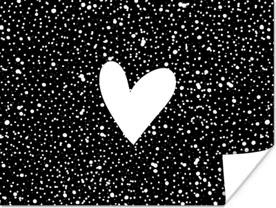 Produktbild von MuchoWow® Poster Design - Liebe - Herz 120x90 cm - Wandbild