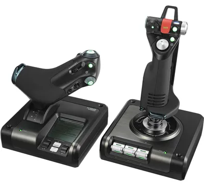 Produktbild von Logitech G G Saitek X52 Pro Flight Control System, Flugsimulation, PC, Analog / Digital, Kabelgebunden, USB, Schwarz