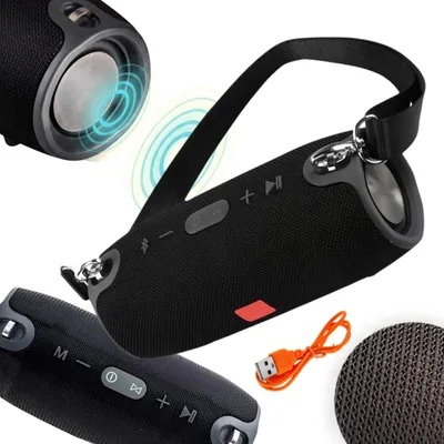 Immagine prodotto di Cassa Bluetooth portatile con batteria capiente, funzione power bank e comandi intuitivi per spiaggia, viaggi e feste, Immagine generata dall'IA