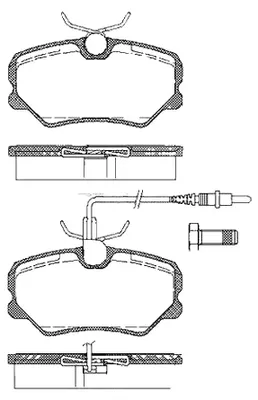 Produktbild von Bremsbelagsatz Scheiben 18,6 mm TRISCAN IAM-Expertise für u.a. PEUGEOT 405