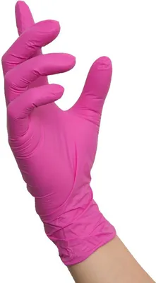 Produktbild von 1000 Nitras CANDY WAVE Nitrilhandschuhe | Gr. M | pink | Einweghandschuhe