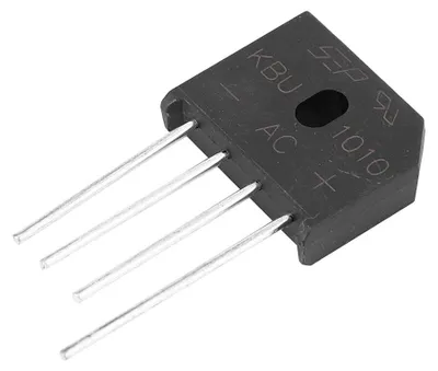Gleichrichterbrücke KBU1010, 10 A, 1000 V, 4-polig, 10 Stück