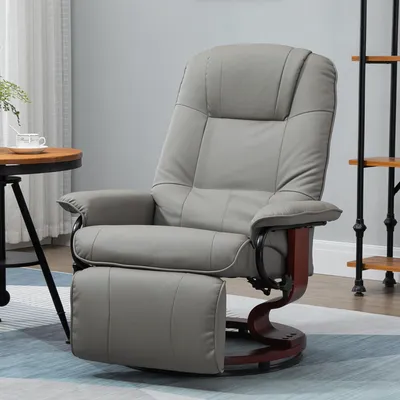 Produktbild von Sweiko Relaxsessel Fernsehsessel Liegesessel Kunstleder 360° Drehstuhl 145° neigbar Grau 78 x 87 x 100 cm