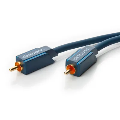 Produktbild von ClickTronic 2m Audio Cable, RCA, RCA, Gold