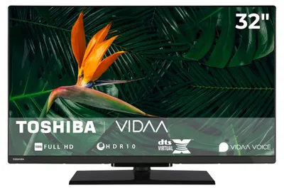 Produktbild von Toshiba 32LV3F63DAZ Fernseher 32 Zoll Smart TV VIDAA Full HD HDR TV mit Triple-Tuner, LED TV (2026)