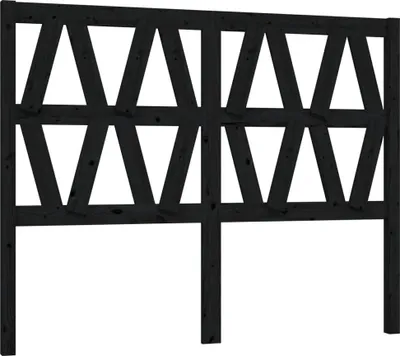 Obrázok produktu pre vidaXL Čelo postele čierne 126x4x100 cm Masívne borovicové drevo