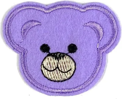 Produktbild von Bär Bären Teddy Aufnäher zum Aufbügeln, Flieder