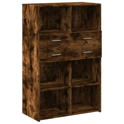 Produktbild von Highboard Räuchereiche 80x42,5x124 cm Holzwerkstoff