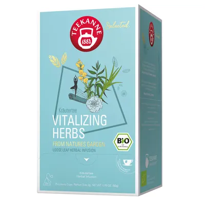 Obrázek produktu pro TEEKANNE 684673 TEEKANNELuxury Cup Vitalizing HerbsTee 25 Portionen