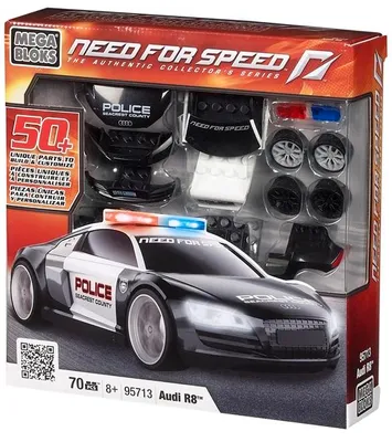 Produktbild von MEGA BLOKS - NEED FOR SPEED Build & Customize - Audi R8 (70 Teile)