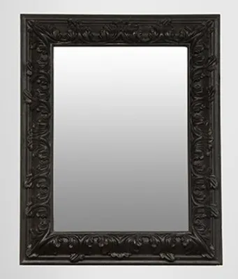 Zdjęcie produktu dla Pompous Barokowe Lustro Prostokątne Czarne 157 x 124 cm