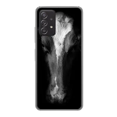 Produktbild von MuchoWow® Handyhülle Schutzhülle Hülle für Samsung Galaxy A53 5G Kuh - Tiere - Schwarz Silikon Softcase Handy Hülle - Schutzabdeckung
