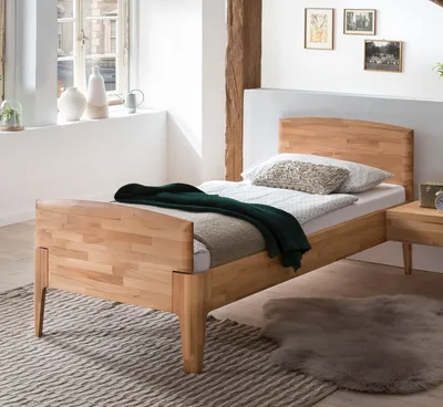 Produktbild von HASENA Komfortbett Seniorenbett Luano 30 Kernbuche massiv 100x200