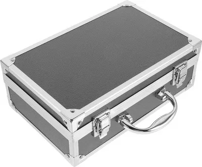 Productafbeelding van Famanu gereedschapskist van aluminium - Draagbare gereedschapskist met opbergruimte voor accessoires