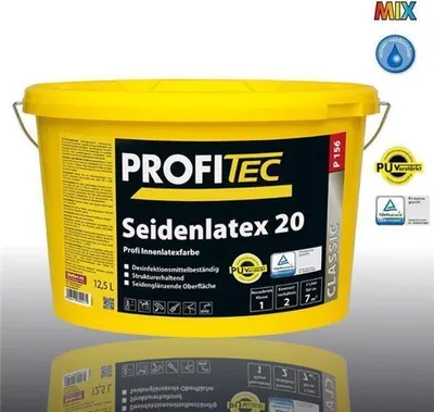 Produktbild von ProfiTec P156 Seidenlatex20 weiss 12,5Ltr.