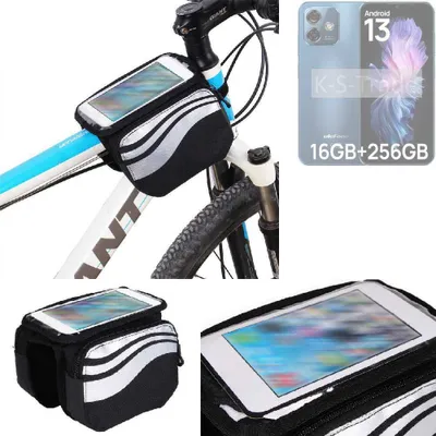 Produktbild von K-S-Trade Rahmentasche Fahrrad-Halterung kompatibel mit Ulefone Note 16 Pro Rahmenhalterung Fahrrad Handyhalterung Fahrradtasche Handy Smartphone