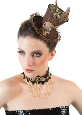 Produktbild von Hut Steampunk braun Lavinia