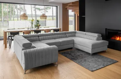 Produktbild von Couchgarnitur Ecksofa Louis U-Form mit Schlaffunktion und Bettkasten