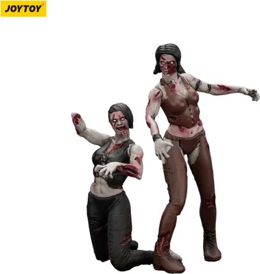 Image de Zombie Dark Source Actionfiguren Pack de 2 lutteuses 8 cm