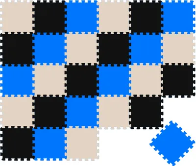 Obrázok produktu pre Podložka pod puzzle čierno-béžová tmavomodrá 16789+16795+16794 27 kusov