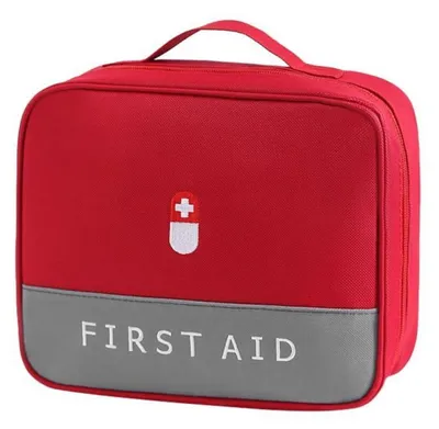 Image de Trousse de premiers secours étanche, boîte de bandages, rouge, 1 pièce