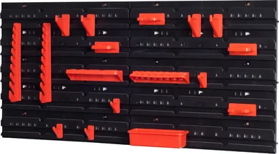 Produktbild von Stapelboxen Set 2 x Wandregal Werkzeugträger Lagersystem
