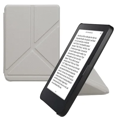 Produktbild von kwmobile Schutzhülle für Kobo Clara 2E / Tolino Shine 4 Hülle - Kunstleder Case - eReader Klapphülle mit Auto Sleep Funktion - Cover mit Ständer -
