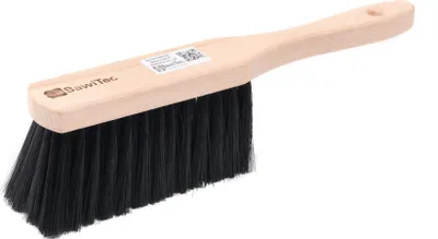 Produktbild von BawiTec Handfeger Handbesen 280mm Kunsthaar Borsten fein schwarz Qualitäts Feger