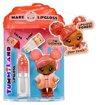 Obrázok produktu pre MGA Entertainment Yummiland Lipgloss Doll- Piper Peach, Malá bábika, Žena, 4 rok / roky, Chlapec / dievča, Viacfarebný
