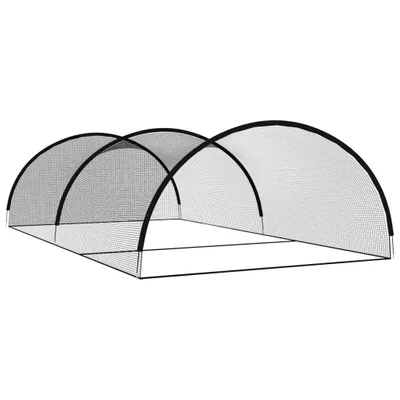 Productafbeelding van Baseball trainingsnet, zwart, 900 x 400 x 250 cm, polyester