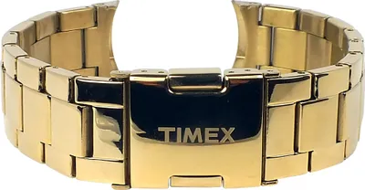Produktbild von Timex Ersatzband | Uhrenarmband aus Edelstahl gelbgoldfarben 18mm für T2P159