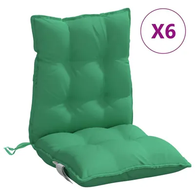 Produktbild von Niedriglehner-Auflagen 6 Stk. Grün Oxford-Gewebe
