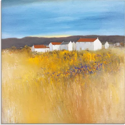 Produktbild von ARTland Glasbild Sommerfeld Größe: 20x20 cm