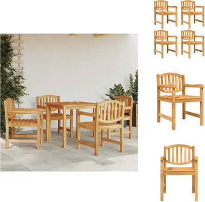 Produktbild von vidaXL Gartenstühle 4 Stk. 58x59x88 cm Massivholz Teak -  Gartenstühle