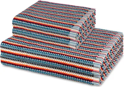 Produktbild von Möve Bliss 2 X Handtuch 2 X Duschtuch im Set Extra weich mit angenehmem Massageeffekt, Moderne Perlstruktur und breiter Saum, Praktischer Kordelaufhänger für einfache Aufbewahrung